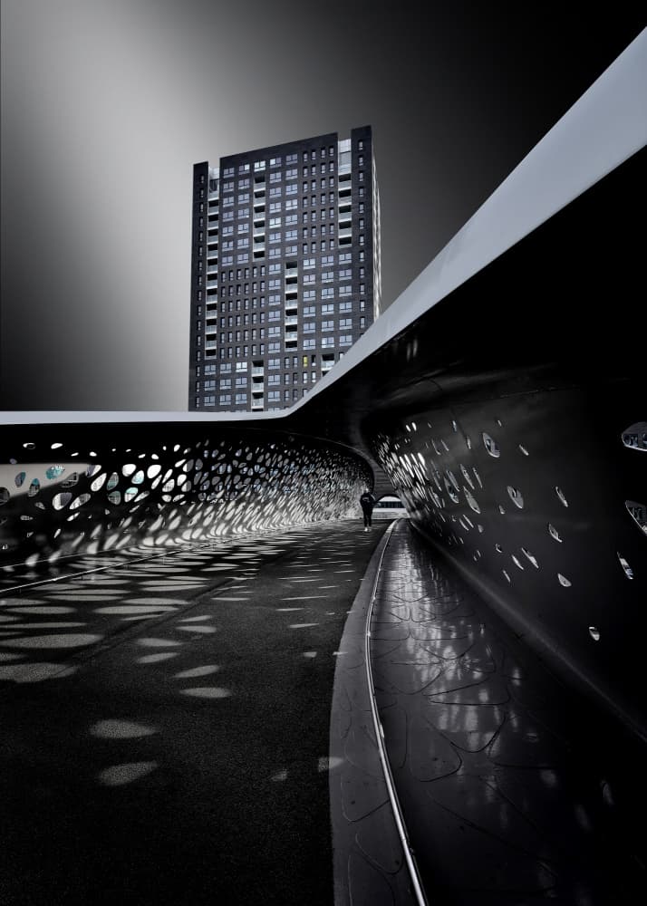 Urban Geometric Shadows by Jorge Pimenta — canvas wall art