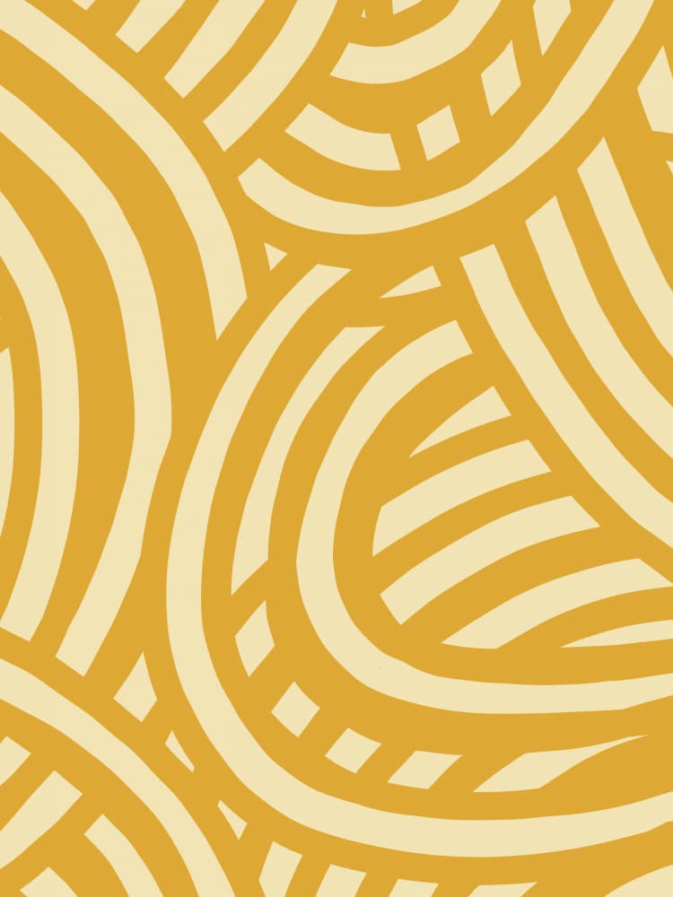 Flowing Golden Curves by Little Dean — canvas wall art