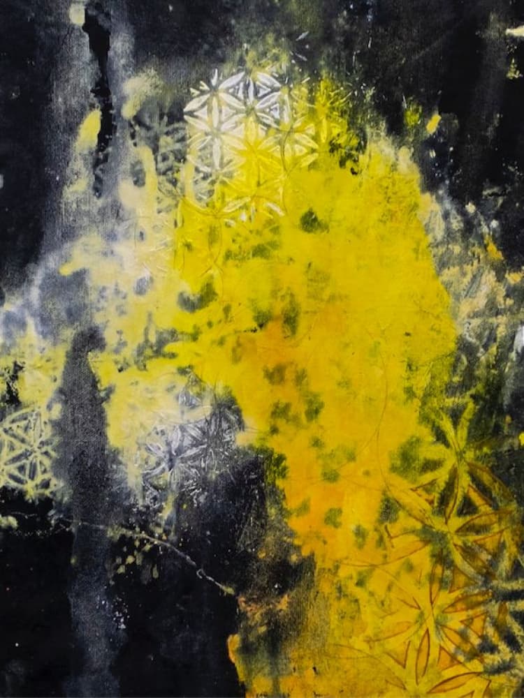 Vibrant Abstract Geometry by Deb Chaney — canvas wall art