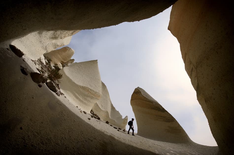 Desert Cave Explorer by Veli Aydogdu — canvas wall art