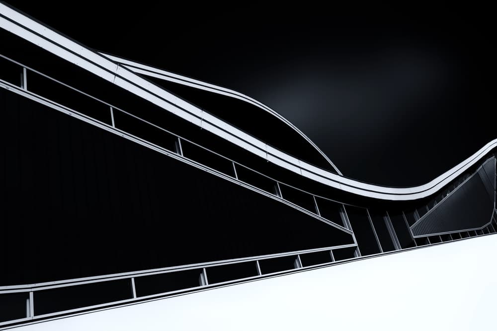 Abstract Architectural Curves by Jeroen van de Wiel — canvas wall art