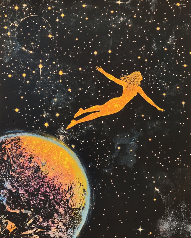 Celestial Dream Flight by Samantha Hearn — canvas wall art