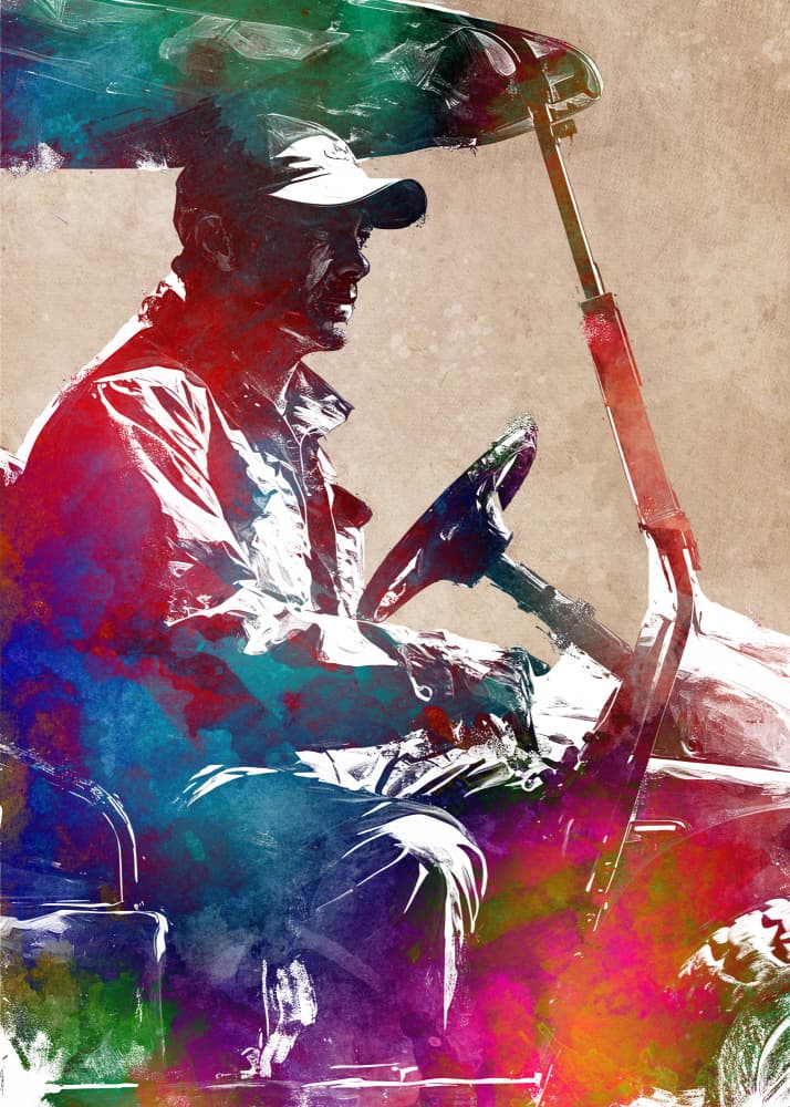 Sport Golf 4 by Justyna Jaszke — canvas wall art