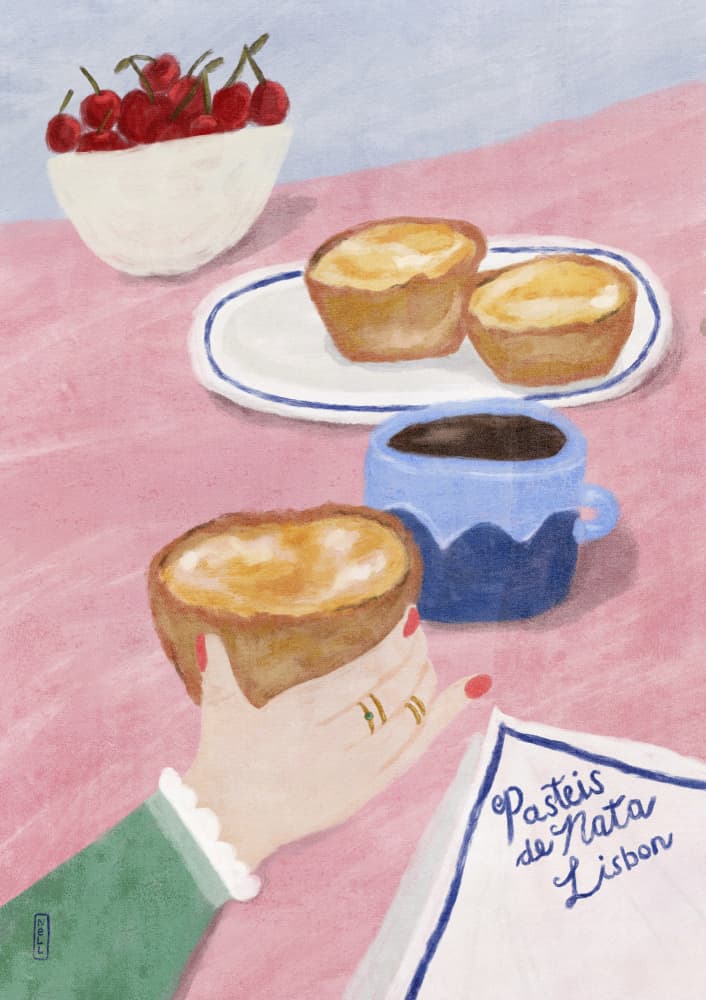 Lisbon Custard Tarts by Dirkie Nell — canvas wall art