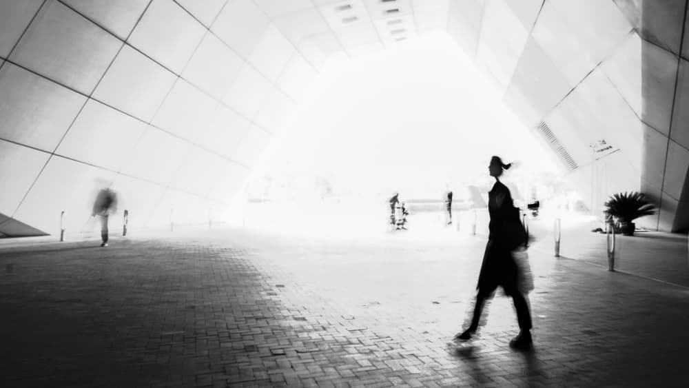 Modern Tunnel Walker by Grace Guo APA — canvas wall art