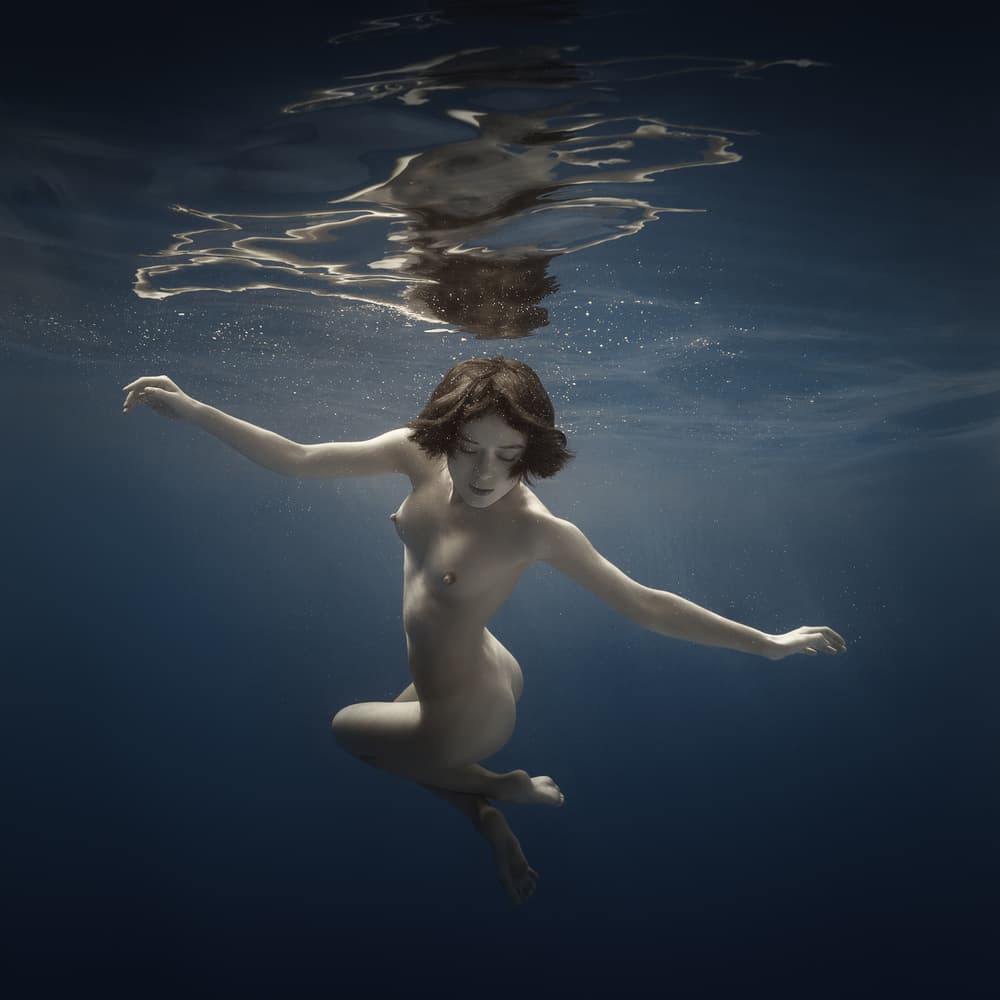 Ethereal Underwater Nude by Dmitry Frizel — canvas wall art