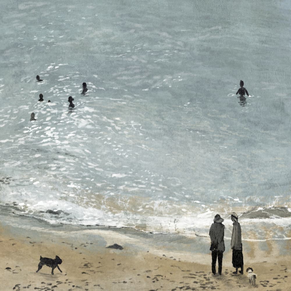 Bamaluz Beach by Dan Hobday — canvas wall art