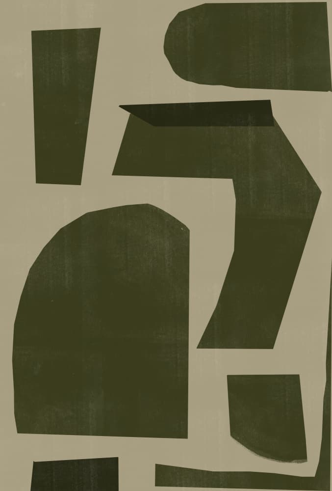Shapes in Harmony by THE MIUUS STUDIO — canvas wall art