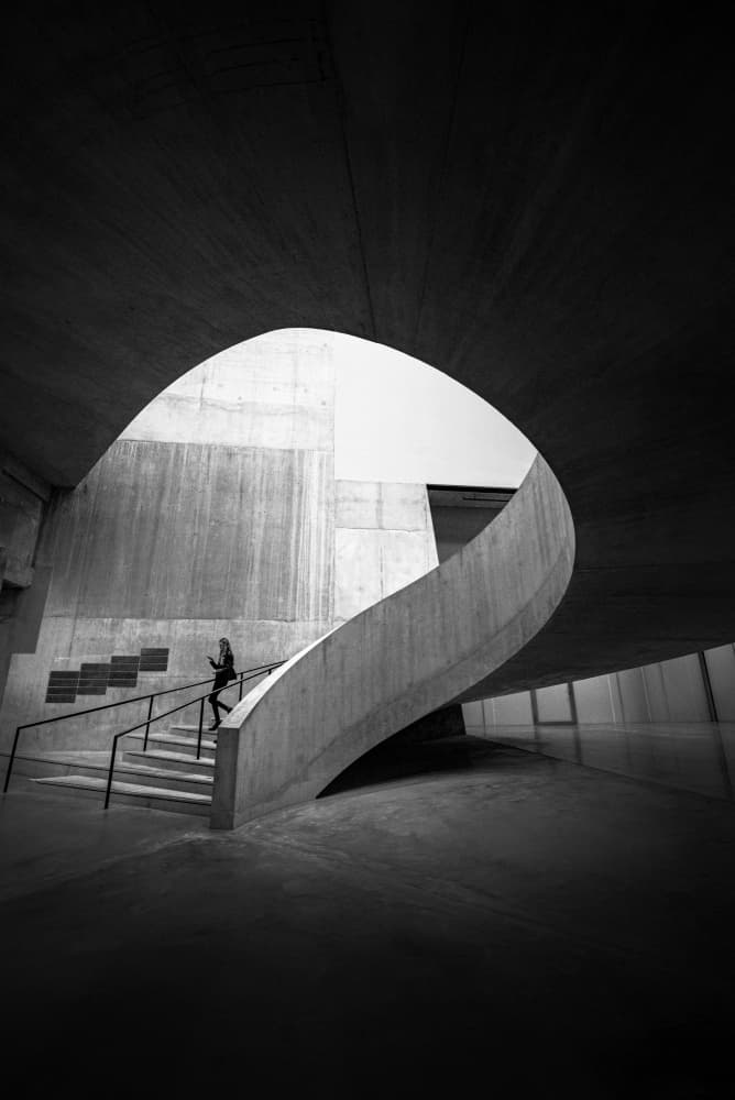Architectural Spiral Ascent by Jorge Pimenta — canvas wall art