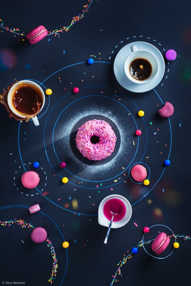 Cosmic Donut Delights by Dina Belenko — canvas wall art