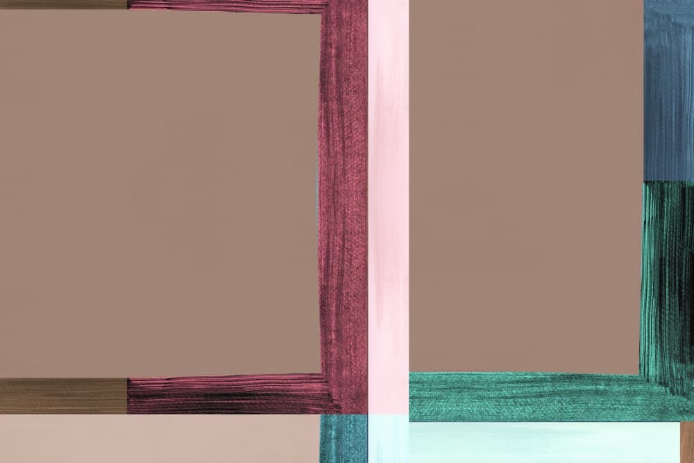 Modern Geometric Brushstrokes by cartissi — canvas wall art