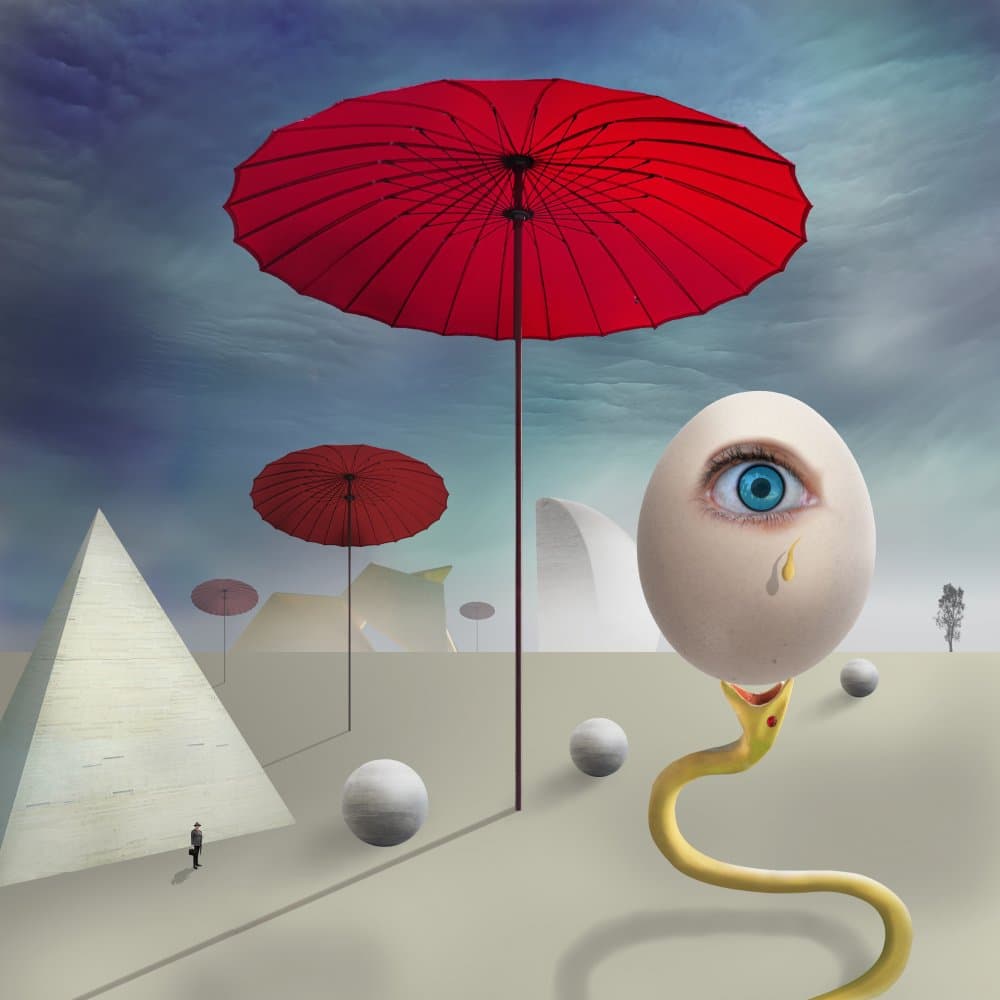 Surreal Desert Eye by Peter Hammer — canvas wall art