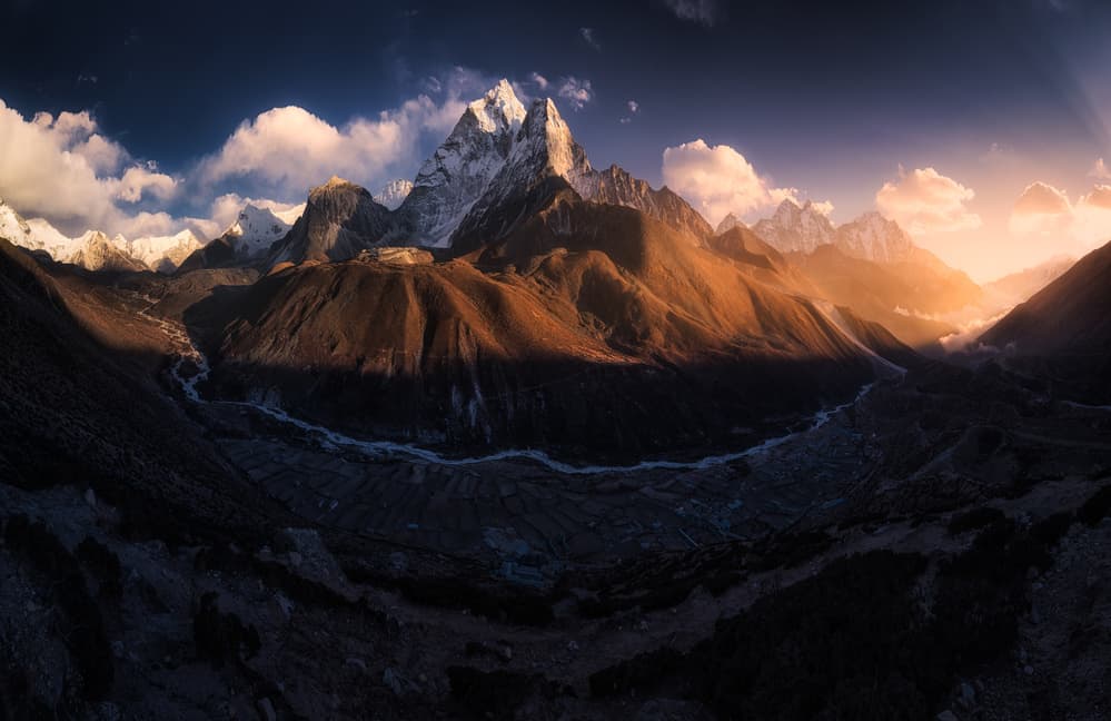 Golden Mountain Valley by Jaroslav Zakravsky — canvas wall art