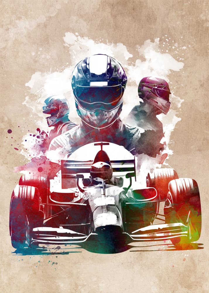 Dynamic Racing Power by Justyna Jaszke — canvas wall art