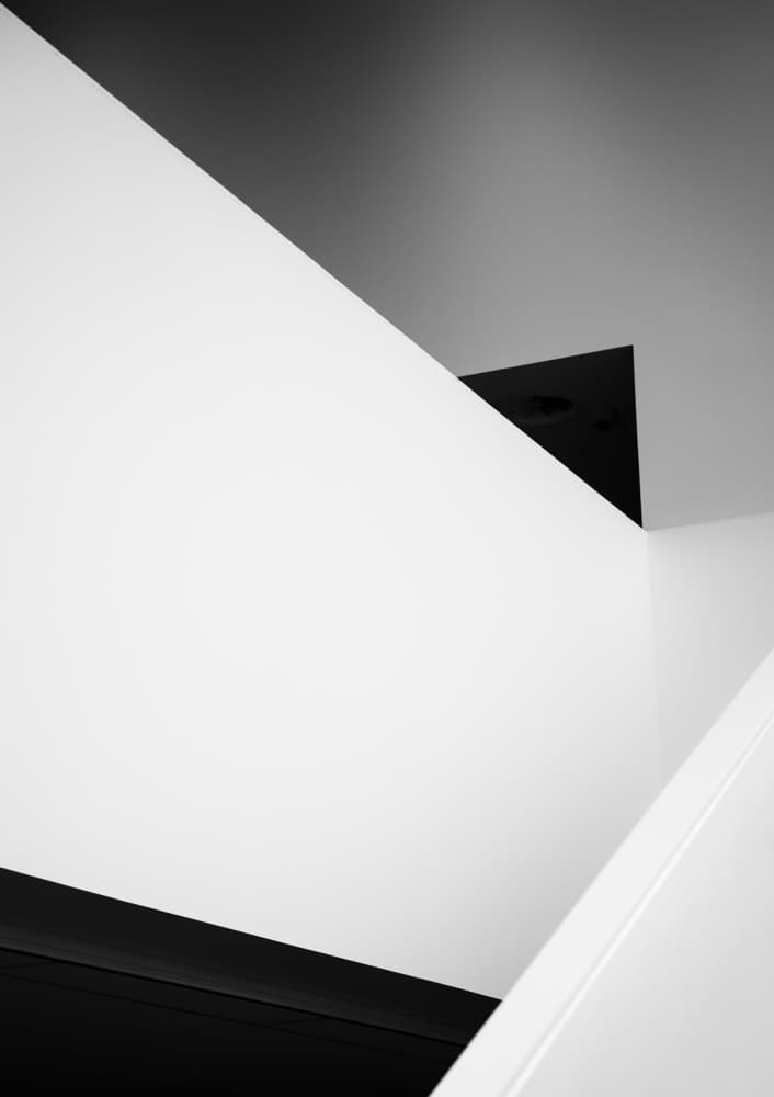 Black White Abstract Geometry by Anders Samuelsson — canvas wall art