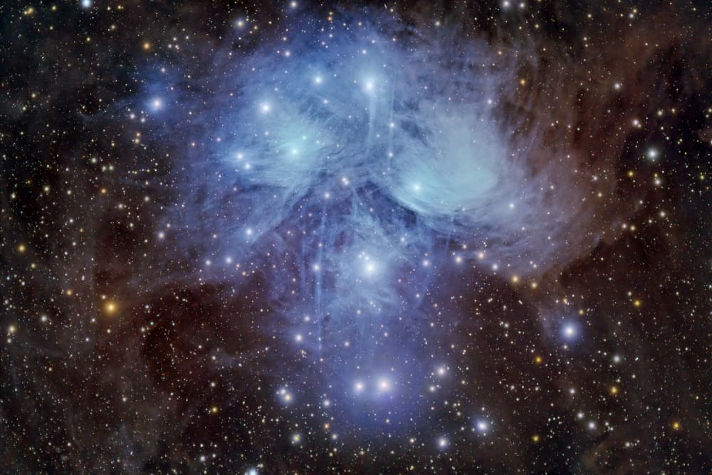 Pleiades Star Cluster by Jose Maria D. Barba — canvas wall art
