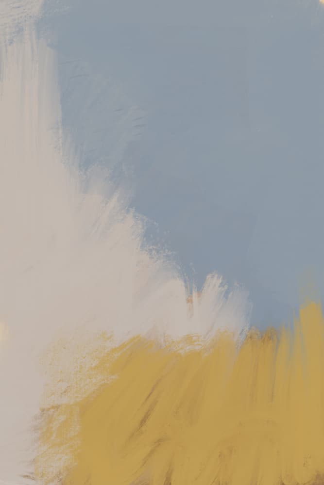 Serene Blue Gold Abstract by Nilesh Kulkarni — canvas wall art