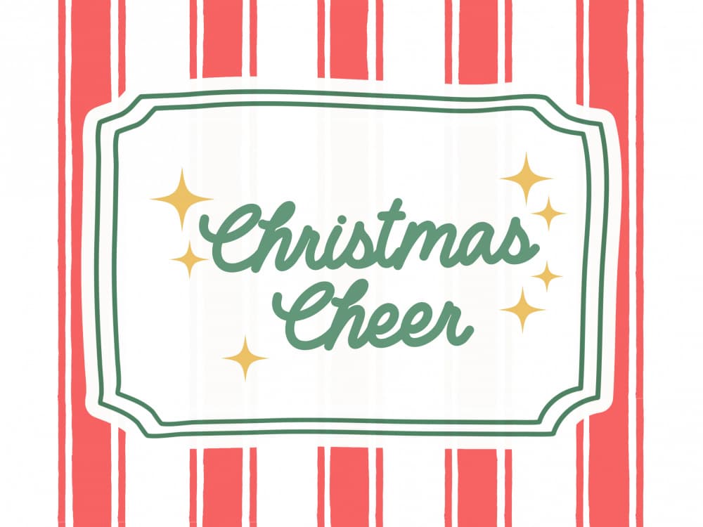 Classic Christmas Cheer by Jolly and Dash — canvas wall art