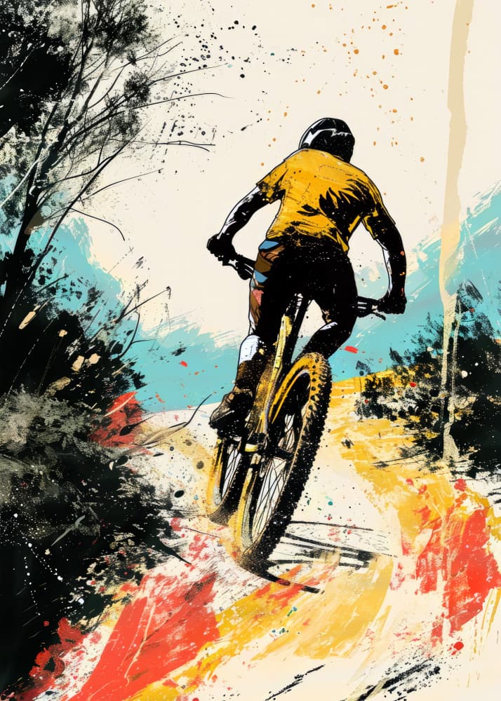 Dynamic Trail Ride by Justyna Jaszke — canvas wall art