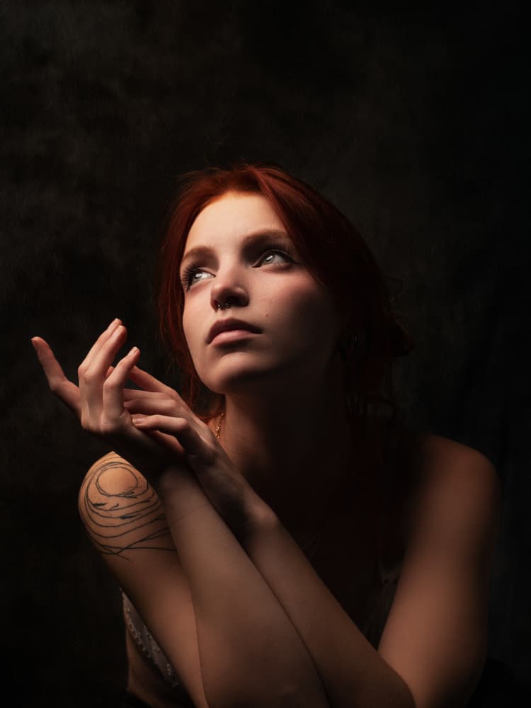 Ethereal Gaze Upward by Jonathan L — canvas wall art