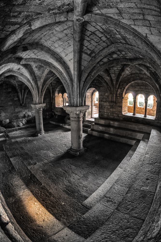 Ancient Stone Crypt by Marc Pelissier — canvas wall art