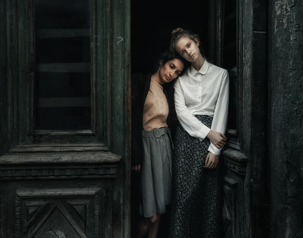 Pensive Doorway Duo by Konstantin Pilipchuk — canvas wall art
