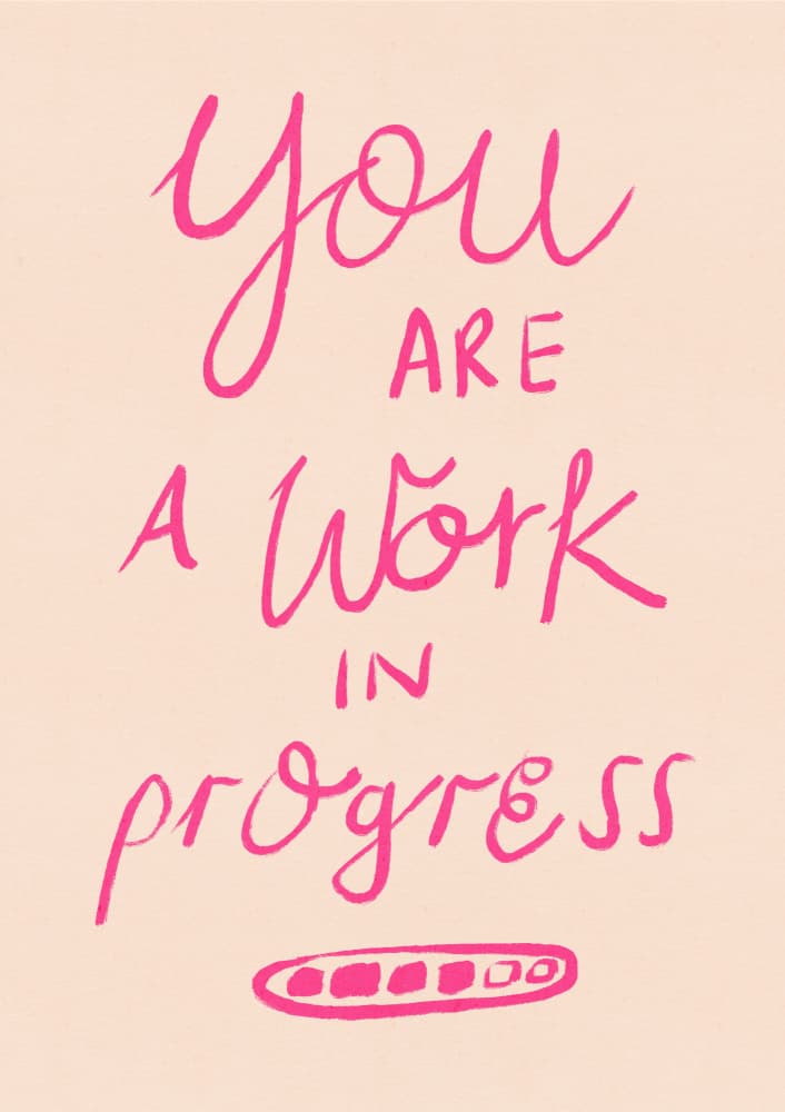 Motivational Progress Quote by Dirkie Nell — canvas wall art