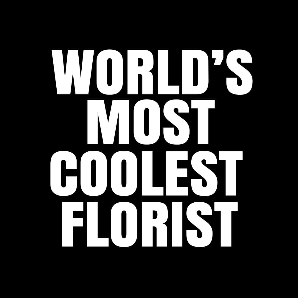World's Coolest Florist by Happie Eagle — canvas wall art