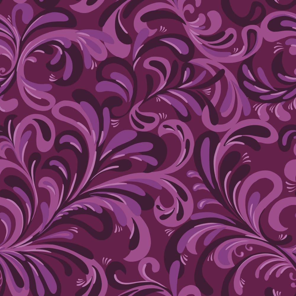 Elegant Purple Swirls by Alexandra Weise — canvas wall art