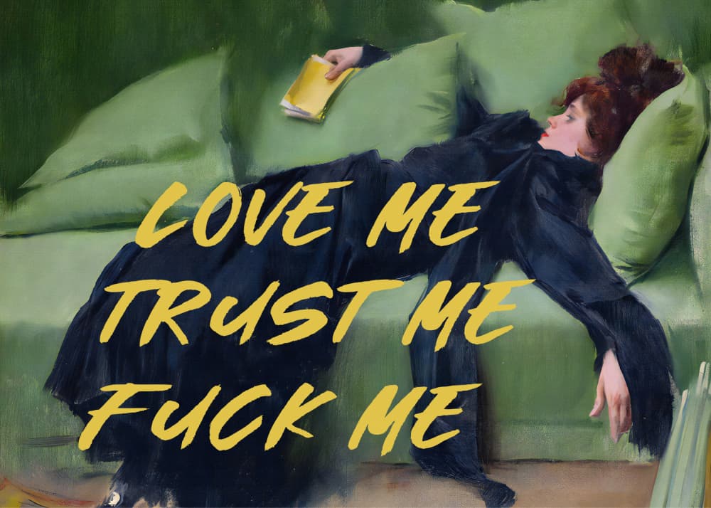 Love Me Trust Me Woman by The Art Concept — canvas wall art