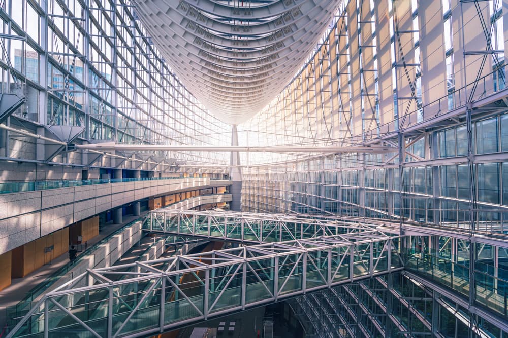Bright Modern Atrium by Daniel Viñe — canvas wall art