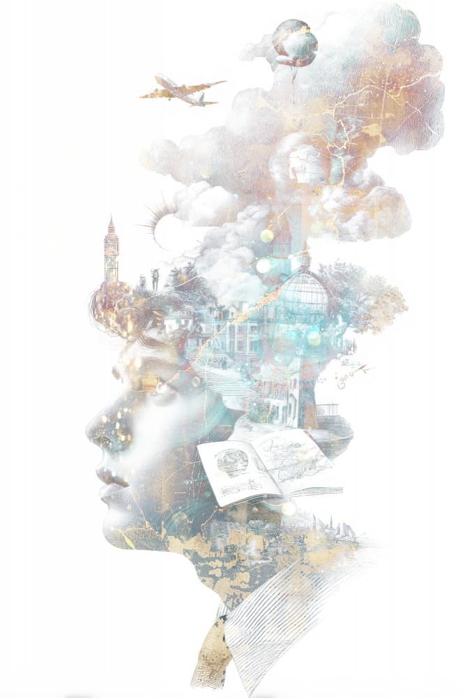 Man's City Dreams by Rafal Kulik — canvas wall art