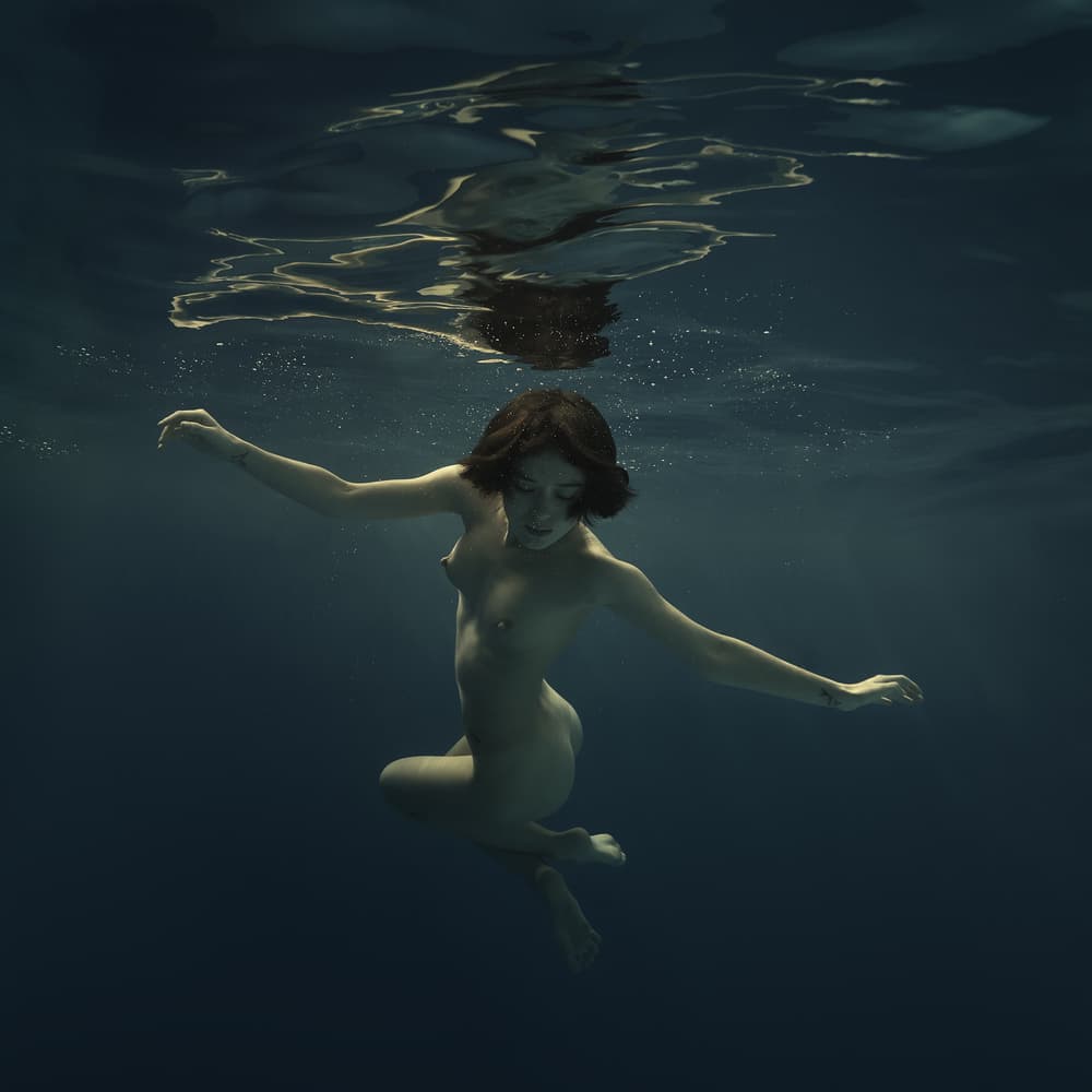 Serene Underwater Beauty by Dmitry Frizel — canvas wall art