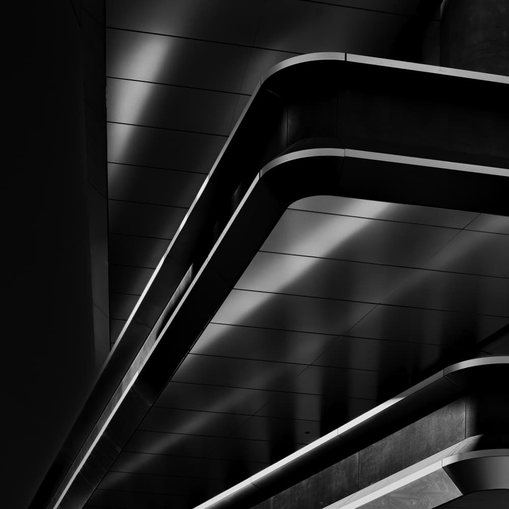Abstract Architectural Curves by Stefan Buder — canvas wall art
