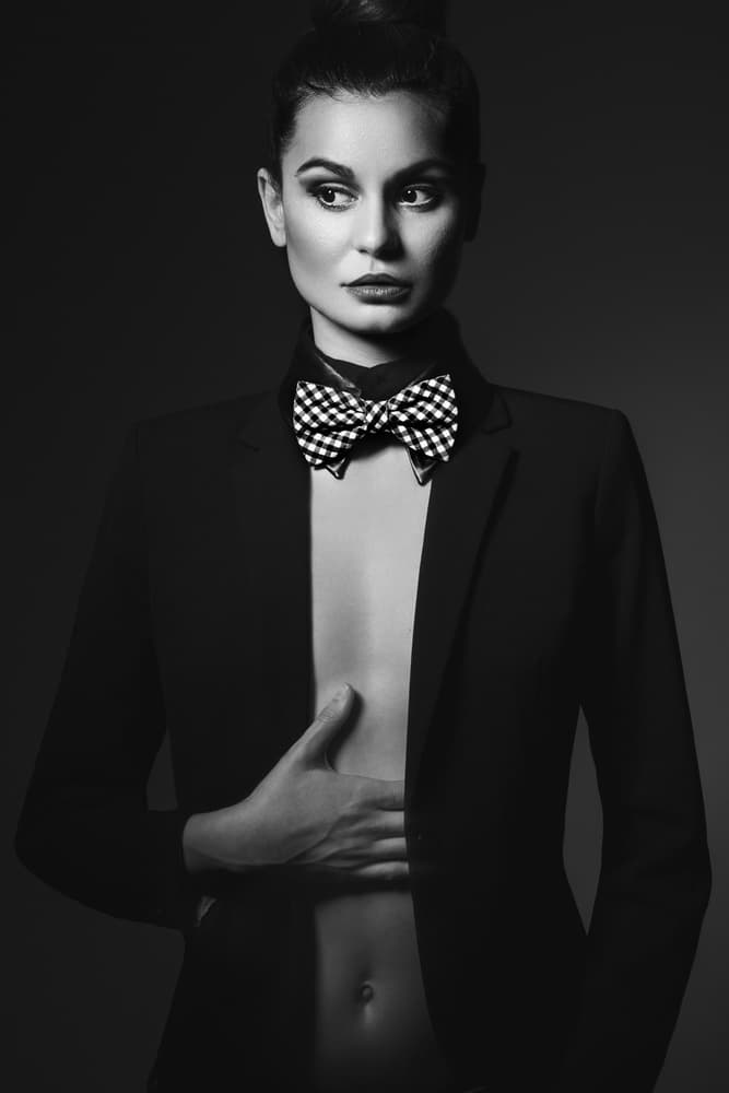 Elegant Blazer Bowtie by Marko Dasic — canvas wall art