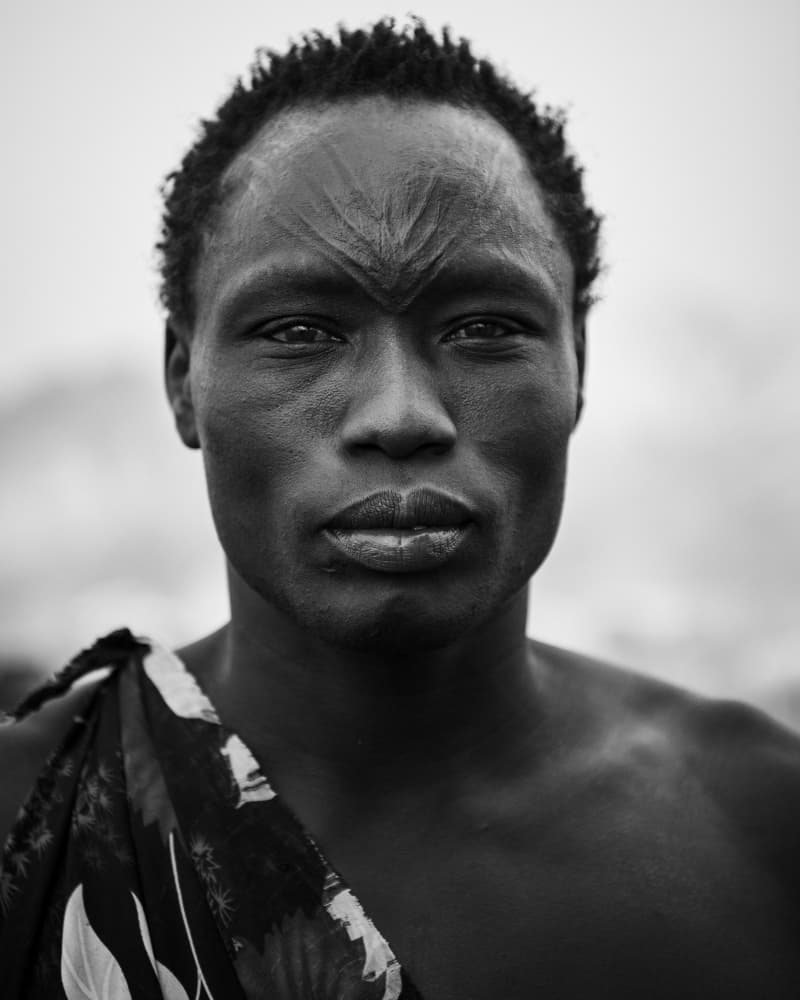 Striking Tribal Man Portrait by Max Vere-Hodge — canvas wall art