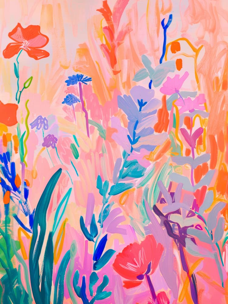 Vibrant Abstract Garden