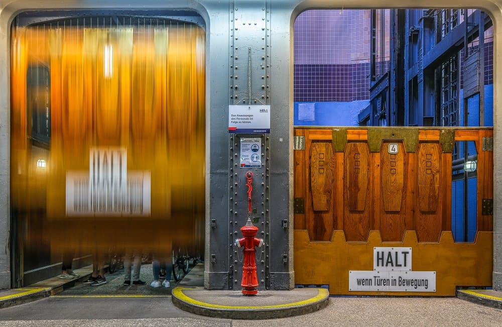 Moving Urban Doors by Michael Eßig — canvas wall art