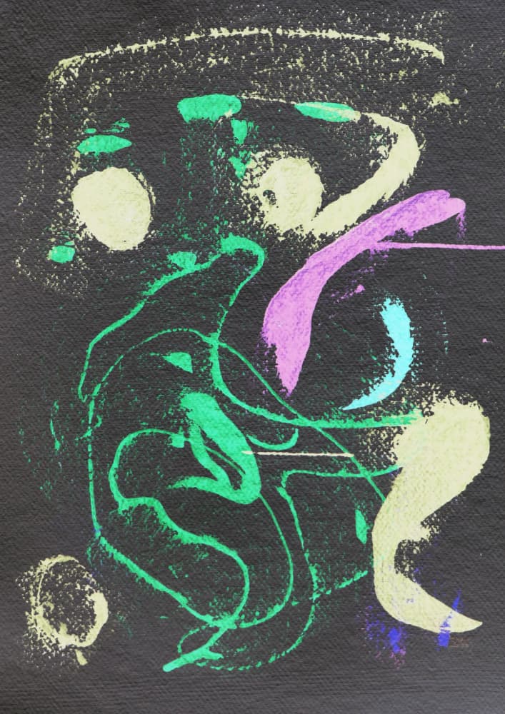 Vibrant Abstract Lines by Santhosh ch — canvas wall art