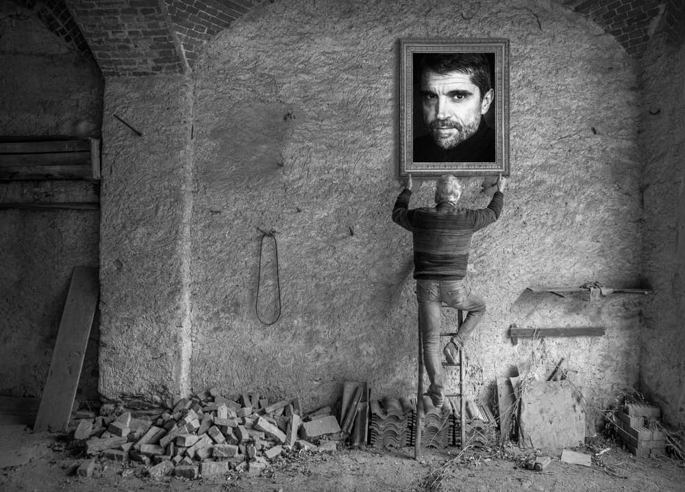 Man Hanging Portrait by Giorgio Toniolo — canvas wall art