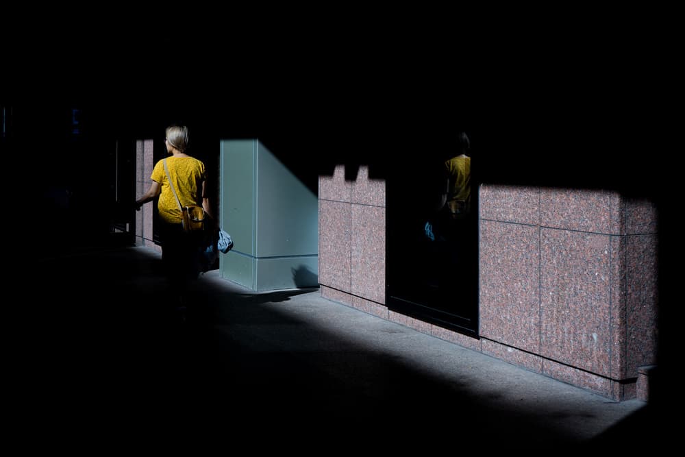 Woman In Urban Light by Fengshou . Lin 林峰守 — canvas wall art