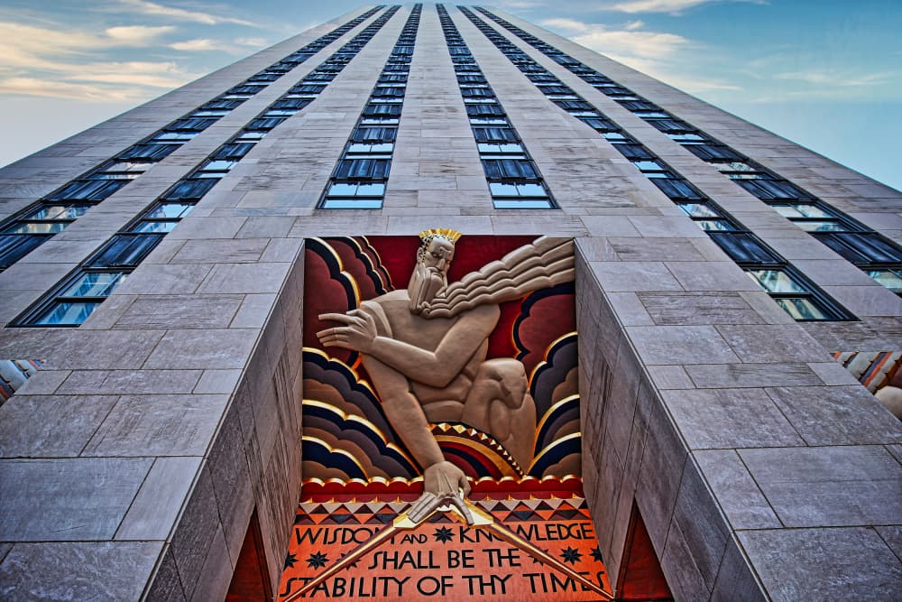 Majestic Wisdom Facade by Sunil Kulkarni — canvas wall art