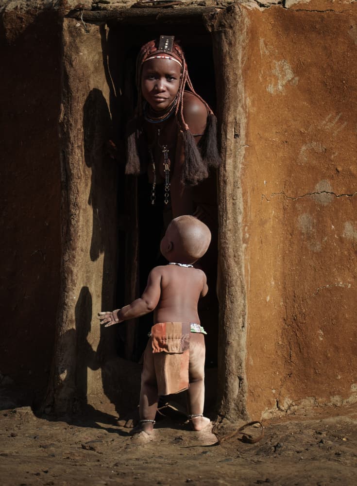 African Woman Child by Jie Cheng — canvas wall art