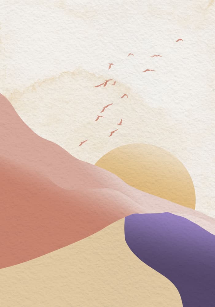 Warm Desert Landscape by Fadil Roze — canvas wall art