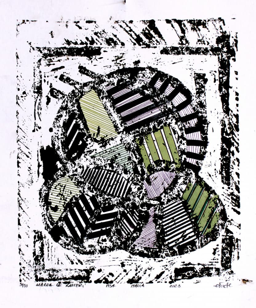 Striped Abstract Pattern by andrea de ranieri — canvas wall art