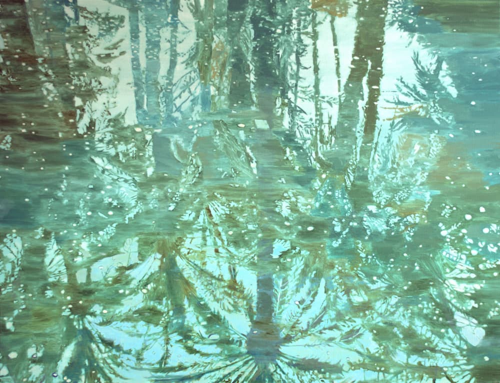 Winter Forest Reflection by Karin Bos — canvas wall art