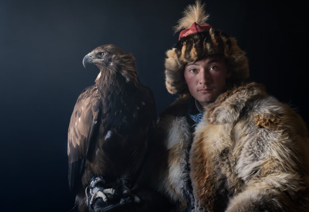 Traditional Eagle Hunter by Antoni Figueras — canvas wall art
