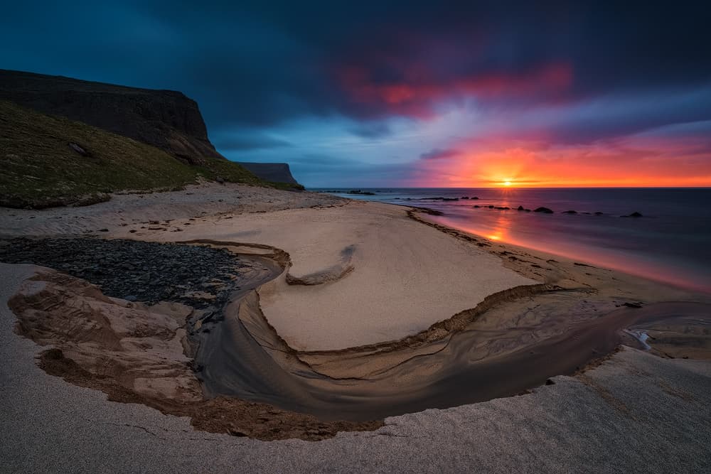 Vibrant Coastal Sunset by Raymond Hoffmann — canvas wall art