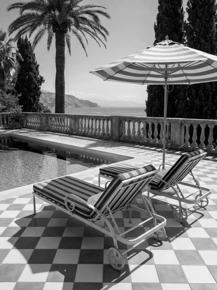 Poolside Ocean View by Andreas Magnusson — canvas wall art
