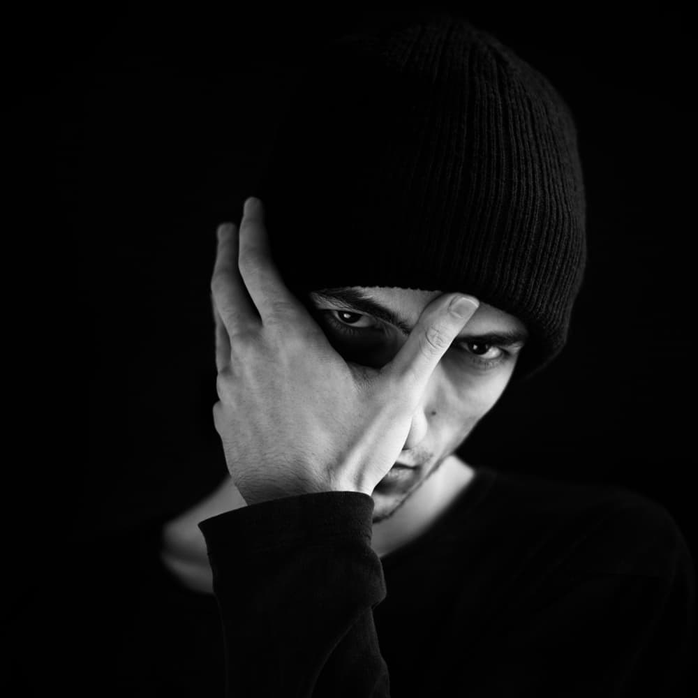 Intense Man Portrait by Bobby Kostadinov — canvas wall art